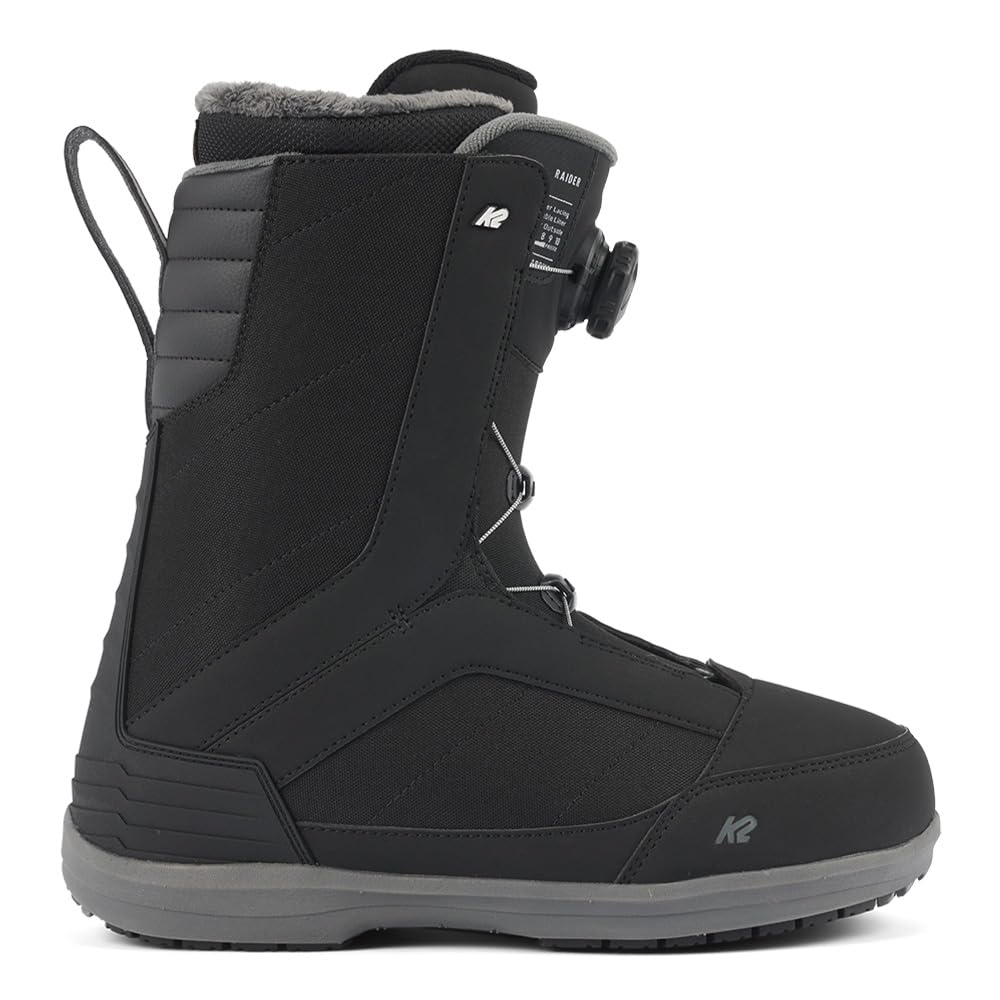 K2 Raider Mens Snowboard Boots, Black, 11.5
