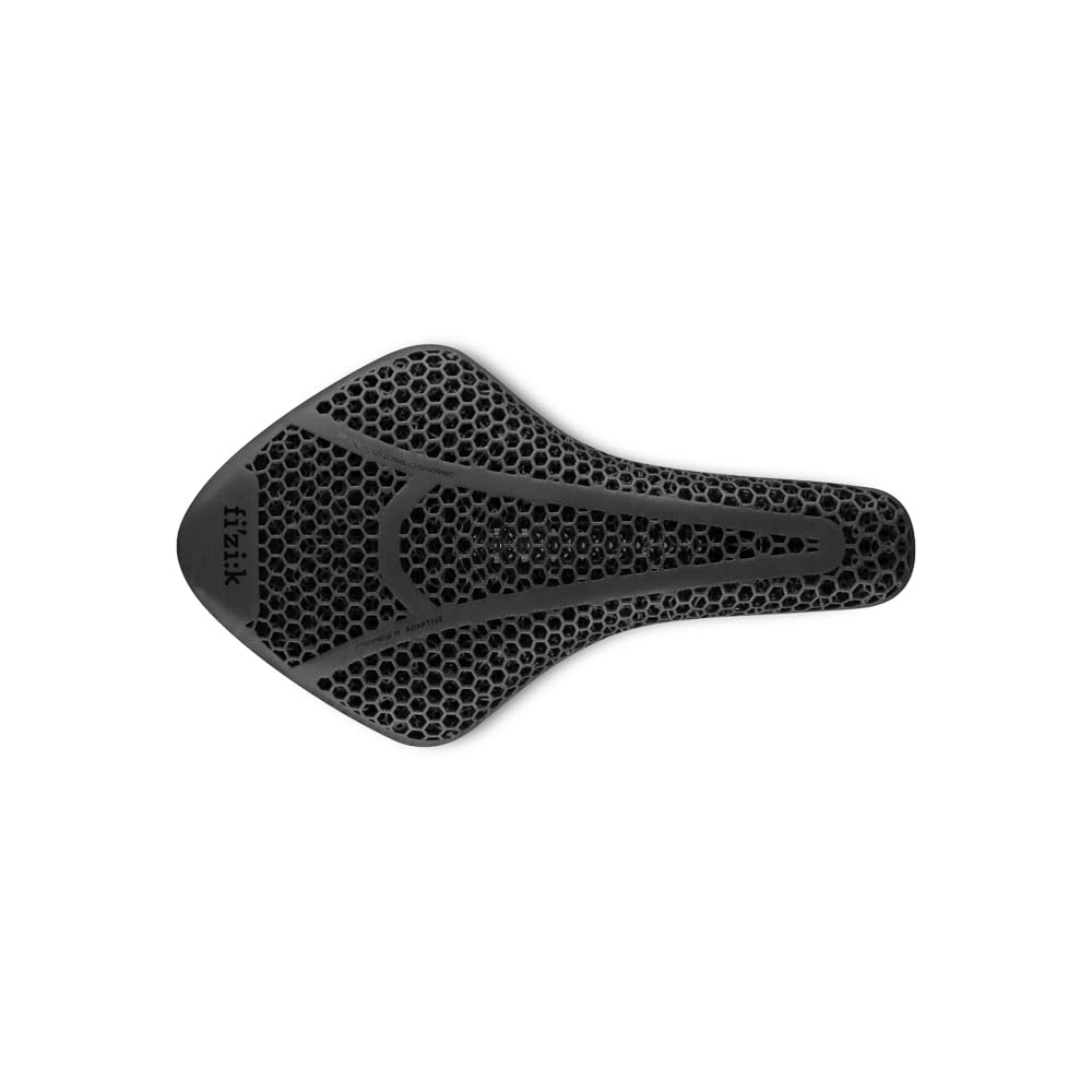 Fizik Transiro Aeris Short Distance R1 Adaptive,Triathlon Lightweight 3D-Printed Carbon Saddle, Black, 135mm