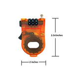 Crysto 3-Foot Retractable Cable Password Lock (Orange)