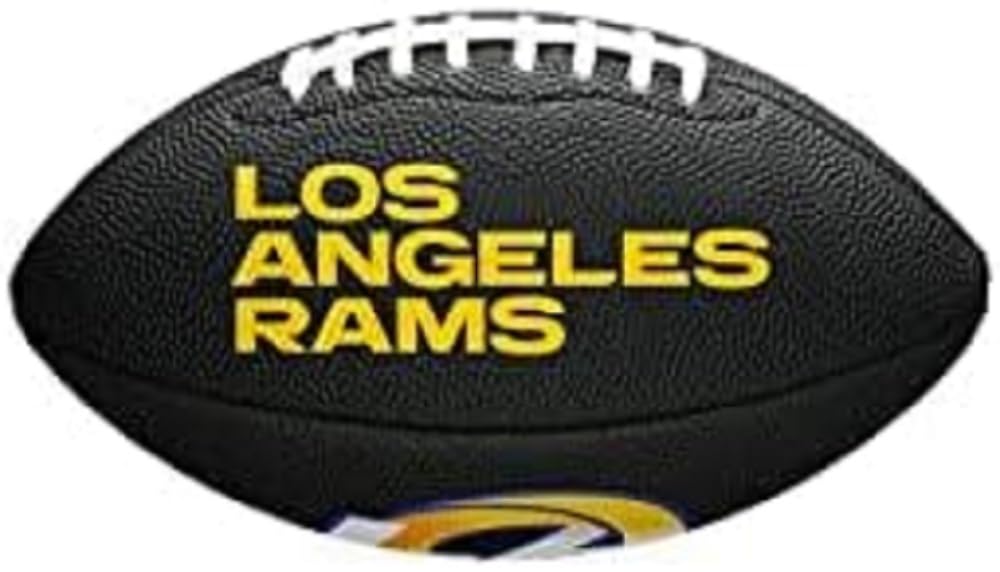 Wilson Sporting Goods Nfl Los Angeles Rams Team Logo Football , Black, Mini Size