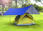 Sutekus Camping Tarp Rain Fly Tarp Waterproof Tent Tarp Lightweight Ripstop Fabric 12Ft Extra Large Tarp (Khaki)