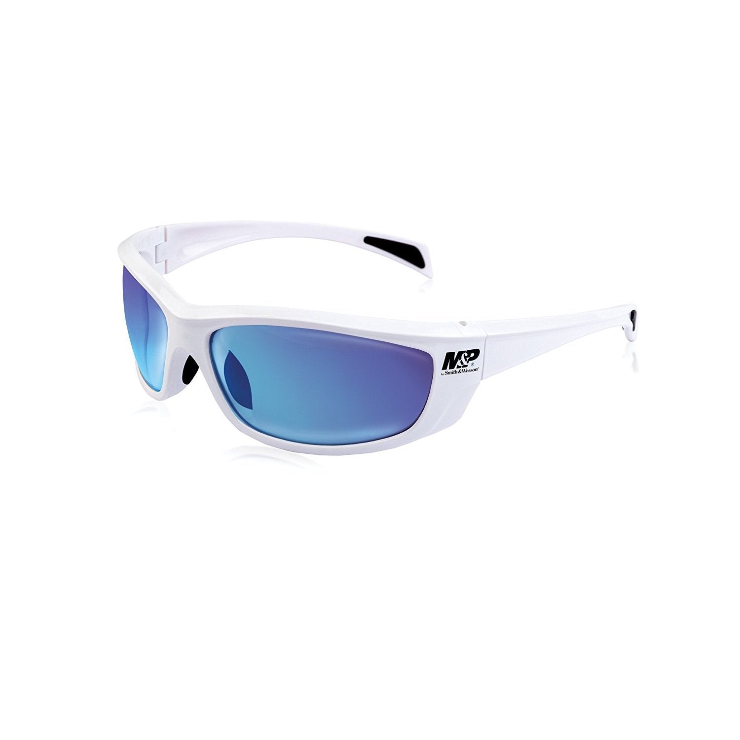 Smith & Wesson M&P Whitehawk Full Frame Shooting Glasses with No-Slip Rubber, Impact Resistance and Anti-Fog Lenses for Shooting