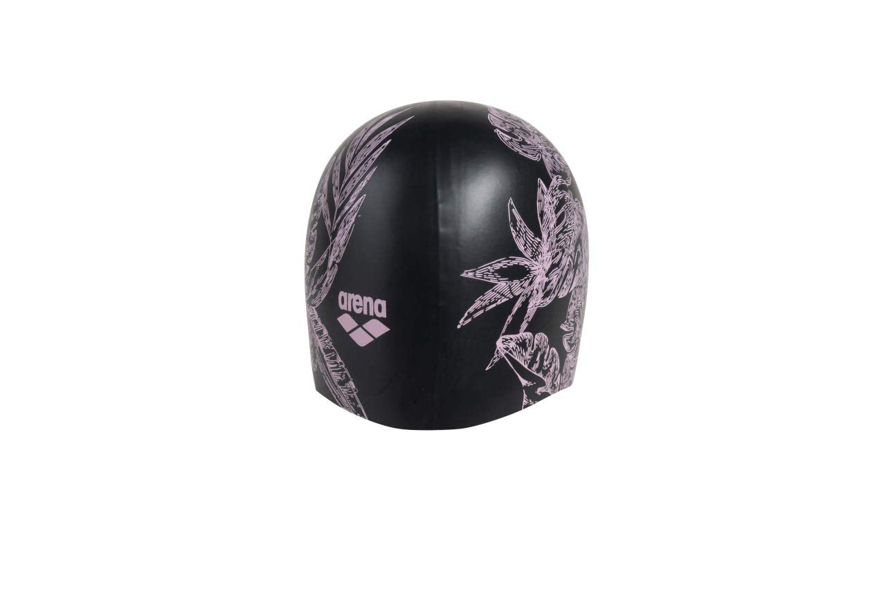 Arena Sirene Silicone Long Hair Swim Cap For Women, Cecilia Black