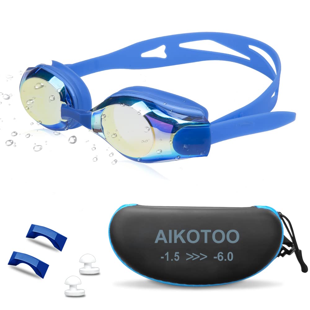 Aikotoo No Leaking Nearsighted Swim Goggles, Shortsighted Swimming Goggles