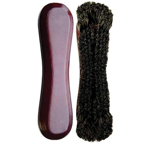 Standard 10-1/2'' Horsehair Pool Table Brush, Mahogany