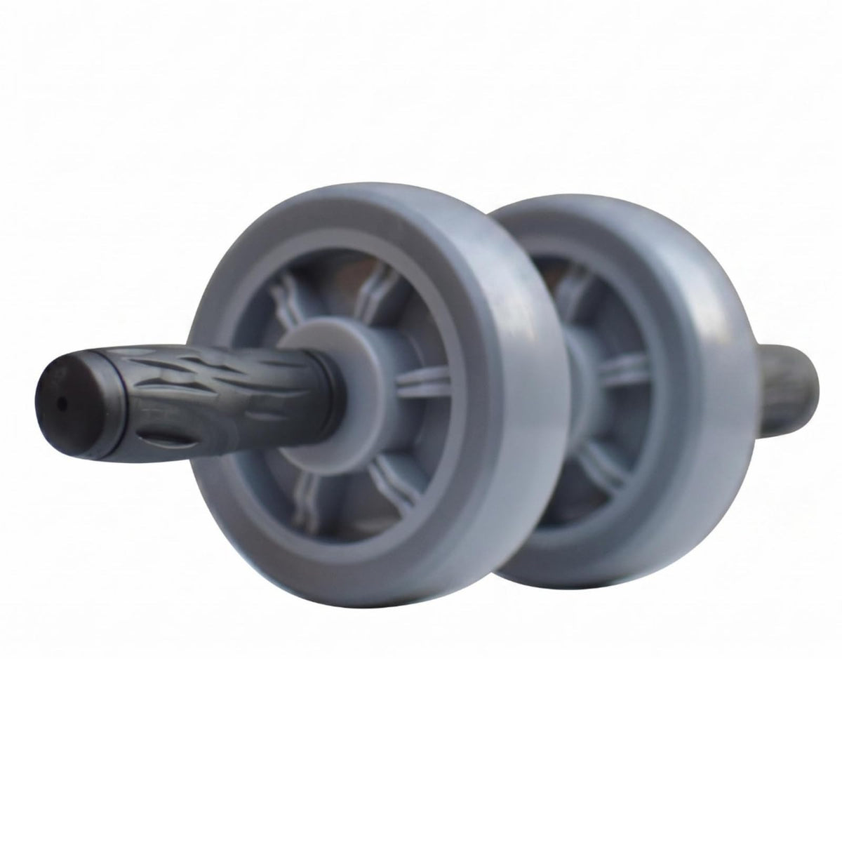VISTORA Textured Handles Double Wheel Ab Roller TPR Rubber Dual Wheel Abdominal Roller Internal Bearings Fitness Gear 15 Cm Whee