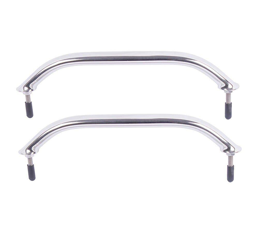 12Inch Boat Grab Bar, Stainless Steel Oval Grab Handle Handrail Multipurpose Hardware (2pcs)