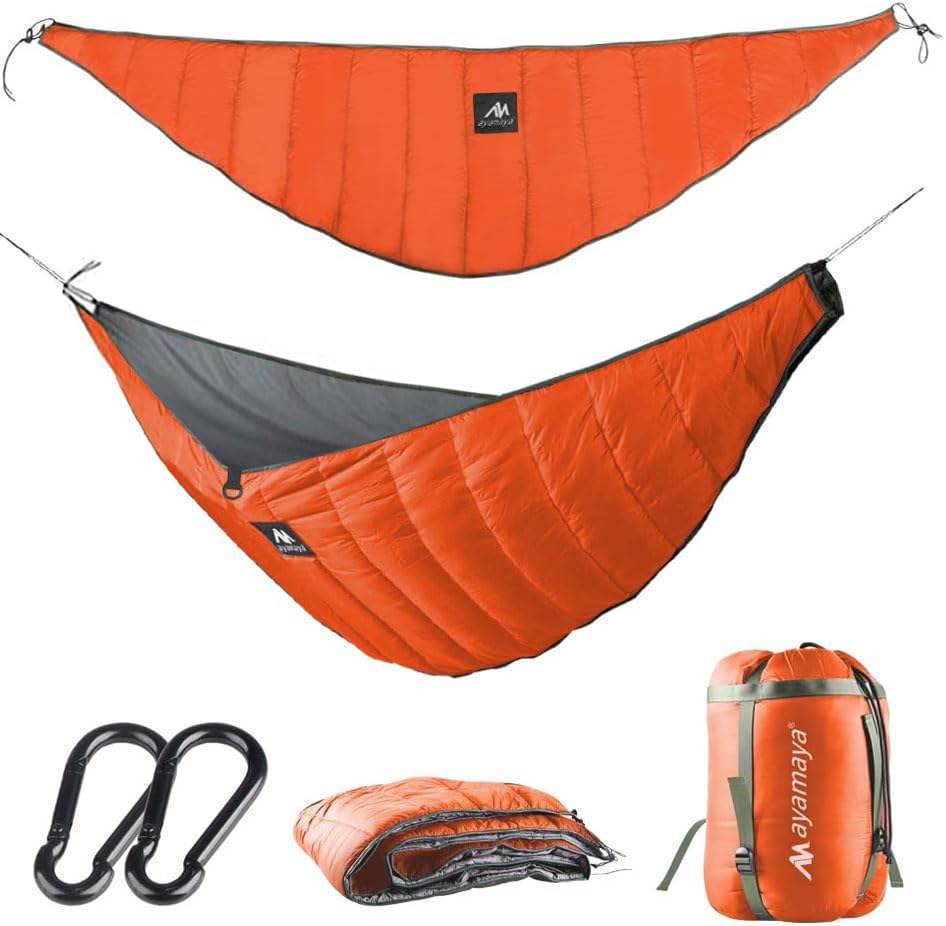 Ayamaya Single & Double Hammock Underquilt Full Length Big Size Under Quilts For Hammocks, Camping Backpacking Essential, Winter