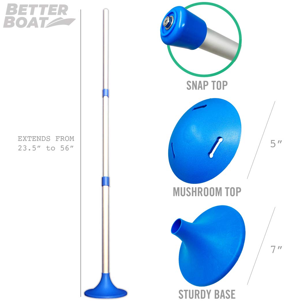 Boat Cover Support Poles 1 Pk Support Systems - One Adjustable Small To Large Posts Boat Cover Pole For Jon Boat Pontoon Boat Co