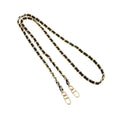 Zoomella Purse Chain Strap With Buckle Shoulder Strap For Shoulder Bag Wallet Handbag Gold Chain Black