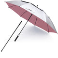 G4Free Vented Uv Golf/Beach Umbrella 68'' Arc, Auto Open Oversize Extra Large Windproof Sun Shade Rain Umbrellas(Silver/Pink)