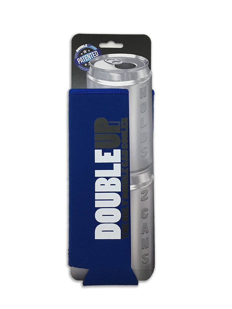 Doubleup 16 Oz Neoprene Can Cooler, Blue, Perfect For Tailgates, Parties, Beach, Boating, Concerts, Camping, Festivals, Gifts