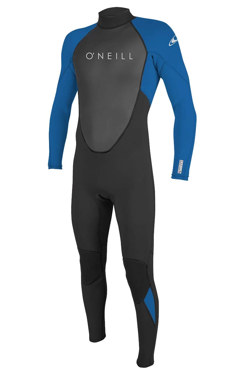 O'Neill Youth Reactor-2 3/2Mm Back Zip Full Wetsuit, Black/Ocean, 14
