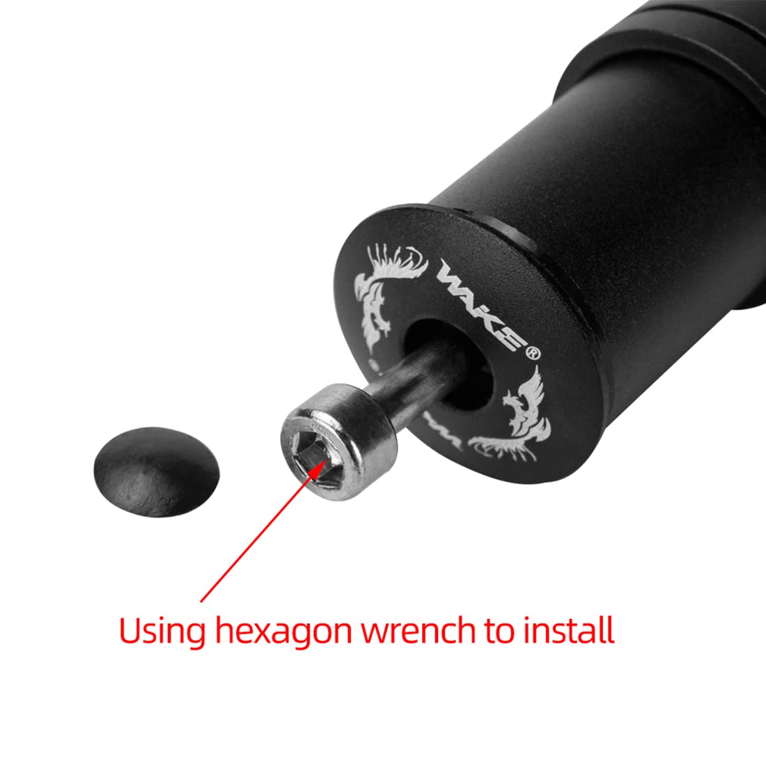 Wake Bike Stem Riser Bike Fork Stem Extender Bicycle Handlebar Raiser Head Up Adapter Suitable For Mountain Bike, Road Bike, Mtb