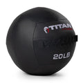 Titan Fitness 20 Lb Composite Wall Ball, Soft Shell Poly-Composite Laminate Cross Texture Non-Slip Grip, Tight Stitching, Medici