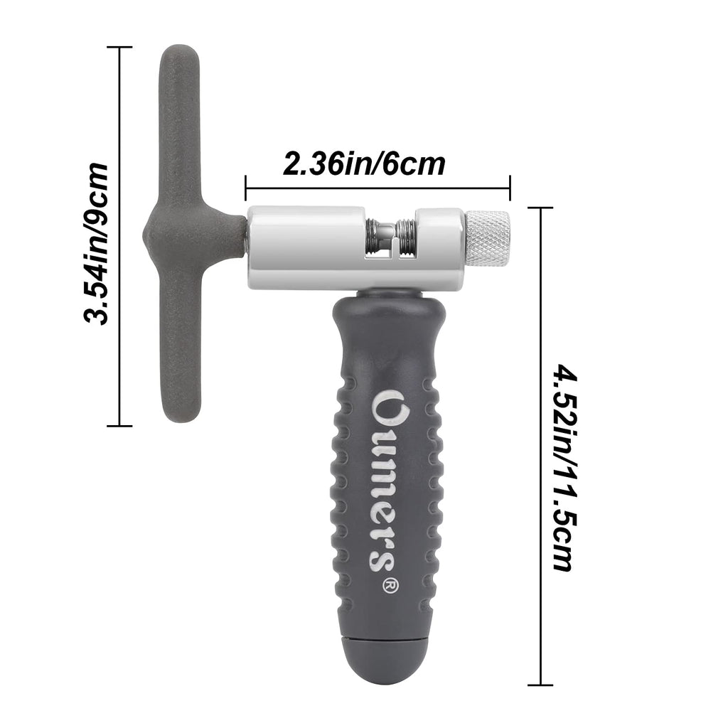 Oumers Bike Chian Breaker Tool, Universal For 7 8 9 10 11 Speed Chains Link, Remove Rusty Chains Easily. A Small Durable Bicycle