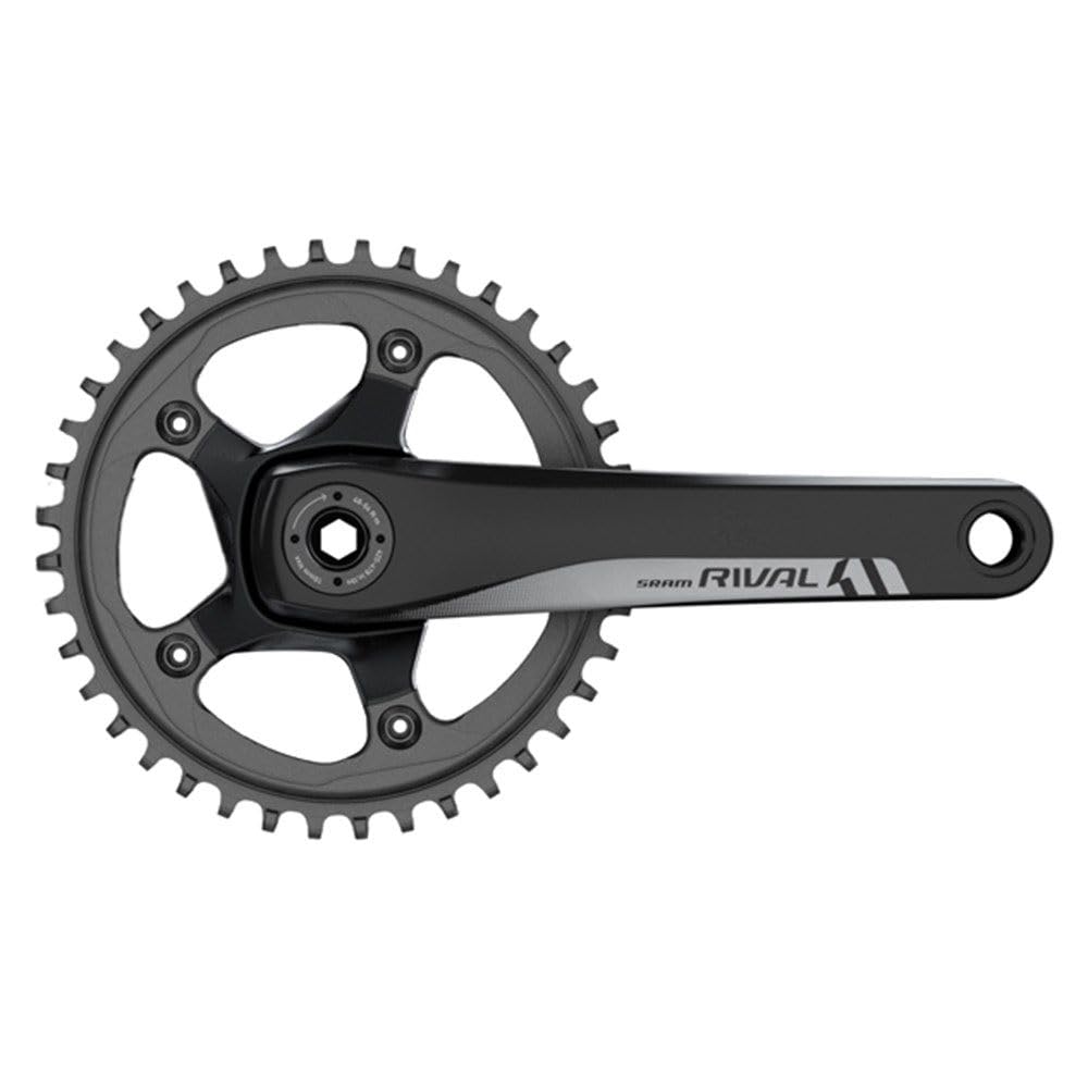 Sram Rival 1 Crankset - 170Mm, 10/11-Speed, 42T, 110 Bcd, Gxp Spindle Interface, Black