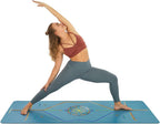 Liforme Printed Yoga Mat - Free Yoga Bag, Patented Alignment System, Warrior-Like Grip, Non-Slip, Eco-Friendly, Biodegradable, S