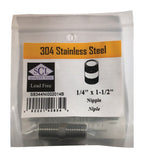 Smith Cooper Nipple Ss 1/4 X 1.5
