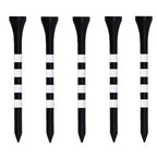 Zivisk Wooden Golf Tees 2-3/4 Inch 100 Count, 2.75'' Long Golf Wood Bamboo Tees(Black,70Mm)