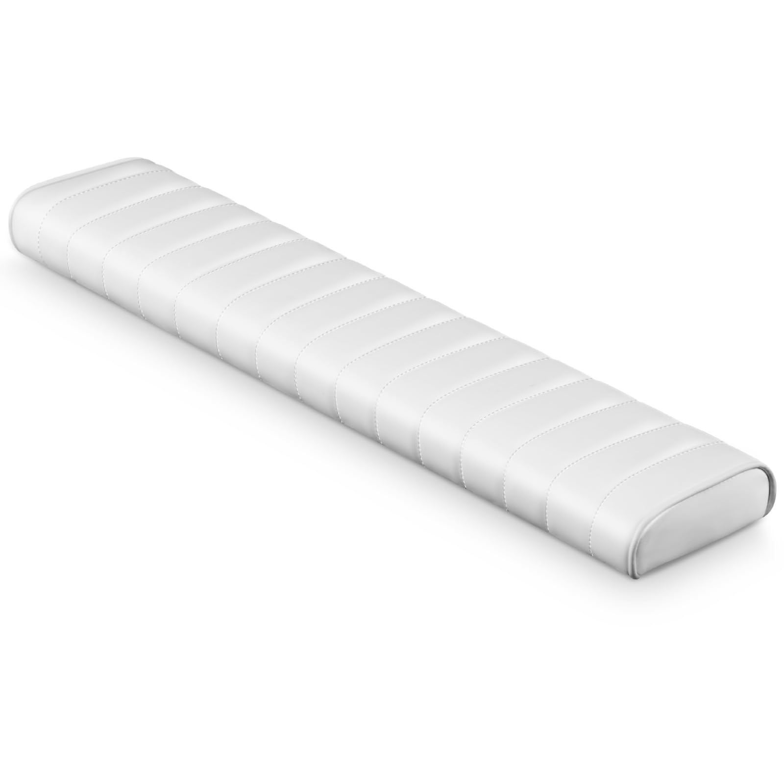 BBTO 1 Pcs 6.75 x 36 x 2.25 Inches Boat Bolster Cushions PU Boat Coaming Bolster Pad with Stainless Steel Mounting Clips Leaning