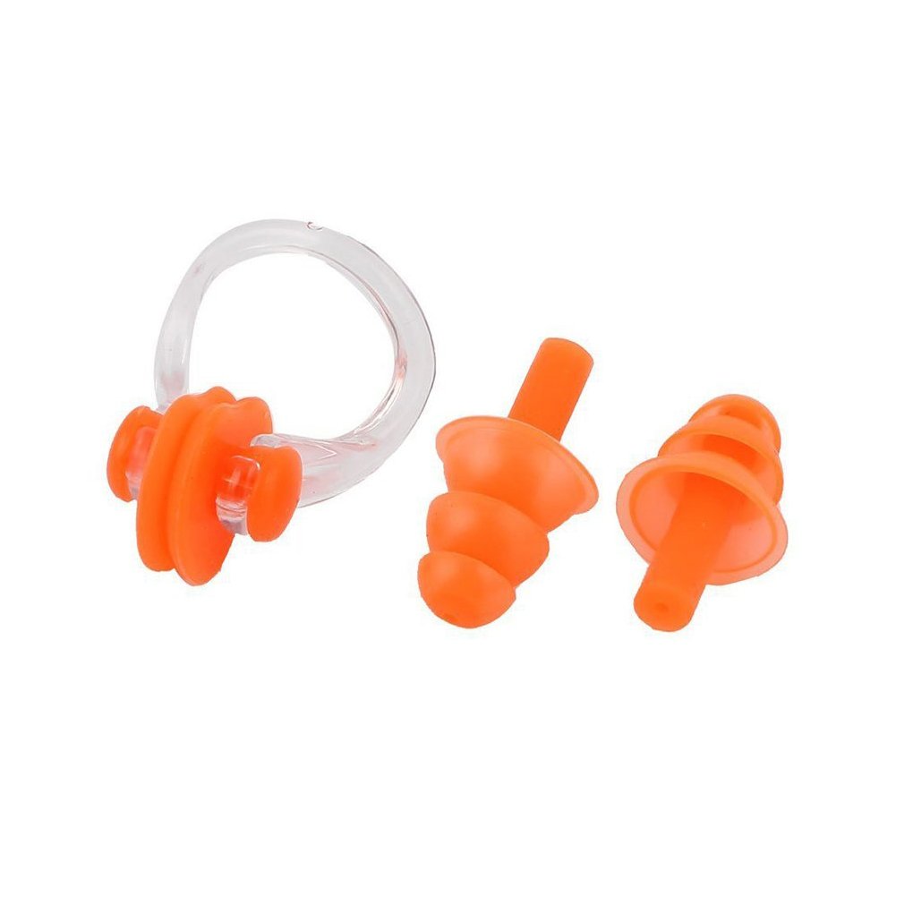 Zooshine 6 Sets Waterproof Silicone Swimming Earplugs Nose Clip Plugs,Ear & Nose Protector Swimming Sets Box Package