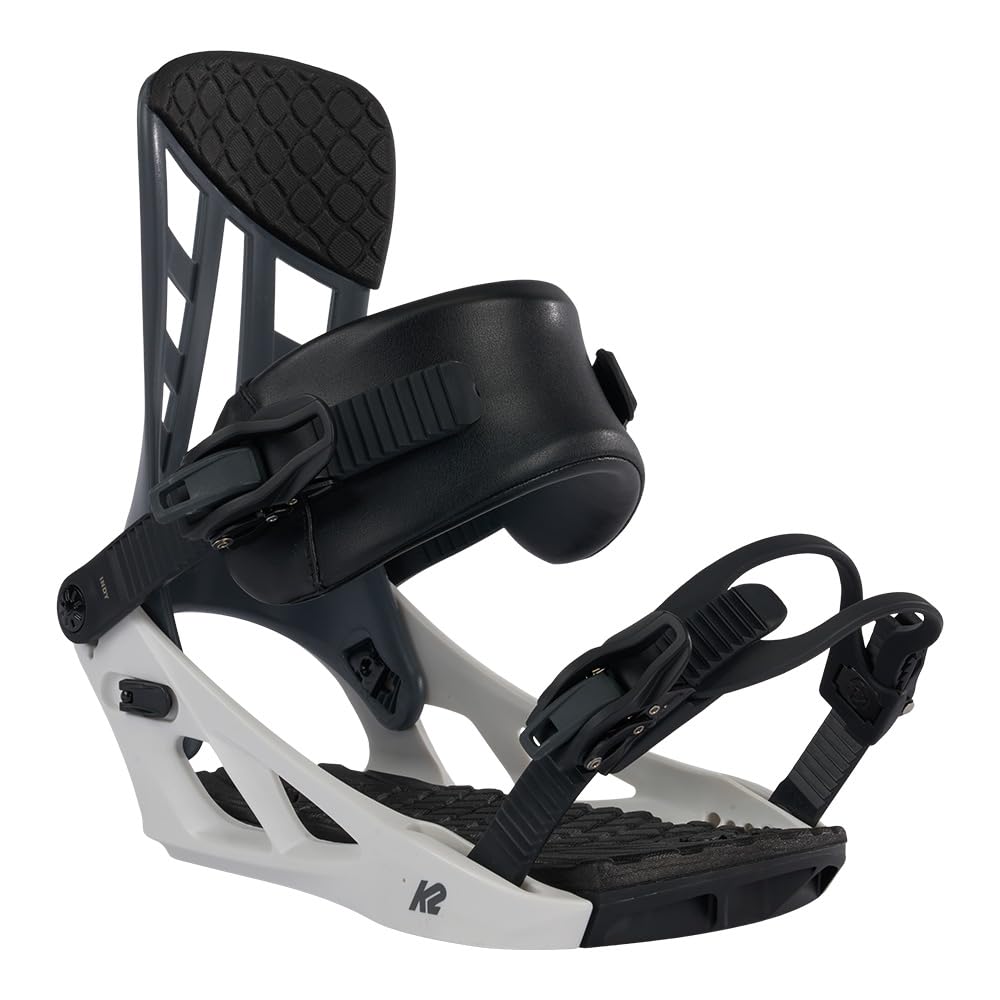 K2 Indy Mens Snowboard Bindings, Xl: 11+, Grey/White
