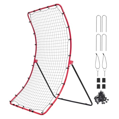 Vevor Baseball And Softball Rebounder Net 4X5.5 Ft Pitchback All Angle Fielding