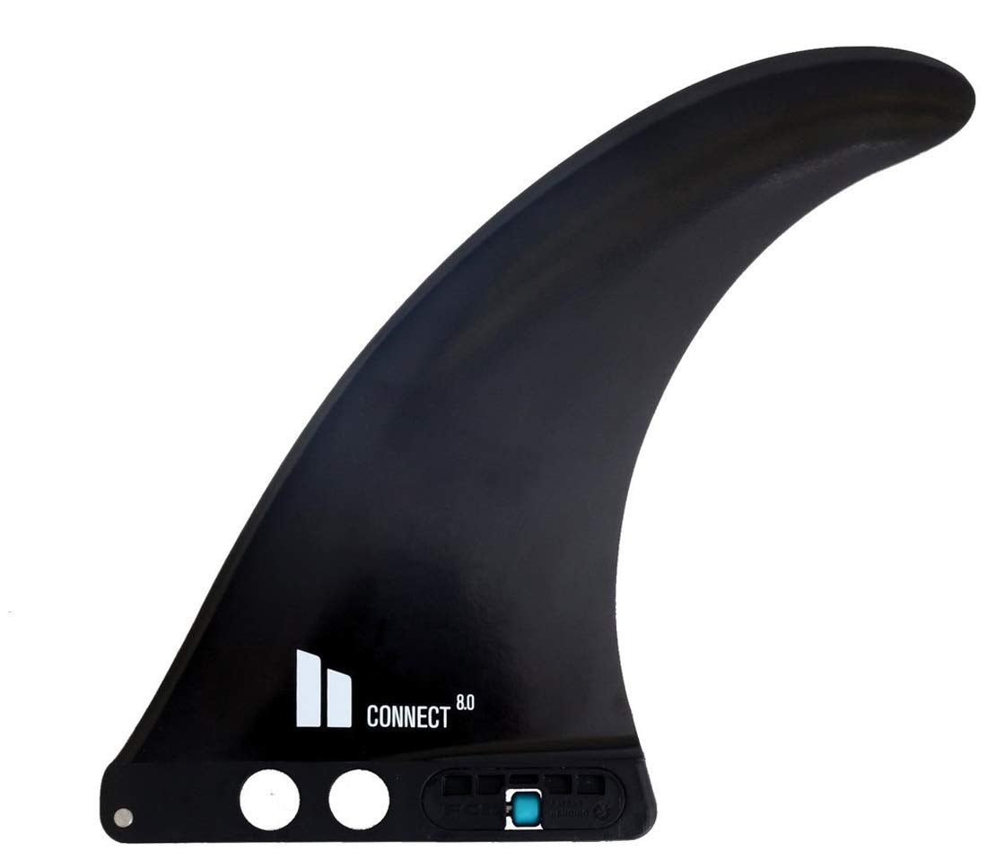 Fcs Ii Connect Gf Longboard Center Fin - 8 Inch - Black