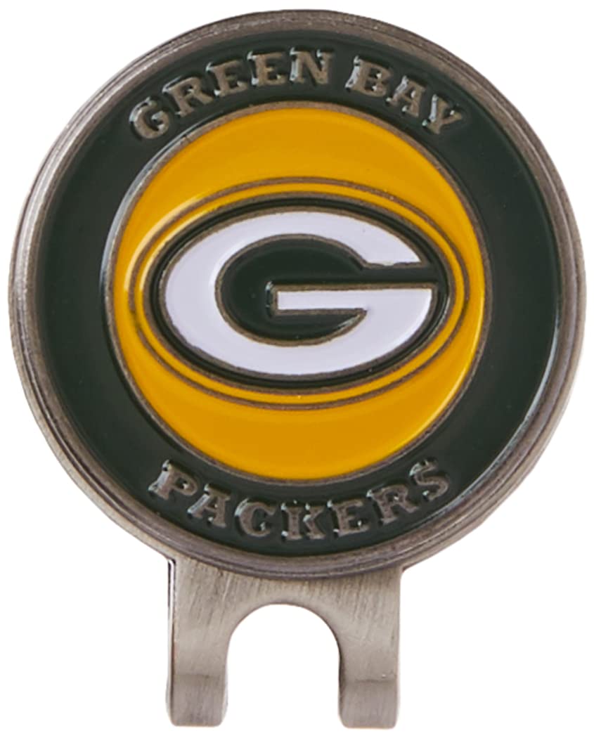 Team Golf Nfl Green Bay Packers Cap Clip With 2 Golf Ball Markers Golf Cap Clip With 2 Removable Double-Sided Enamel Magnetic Ba