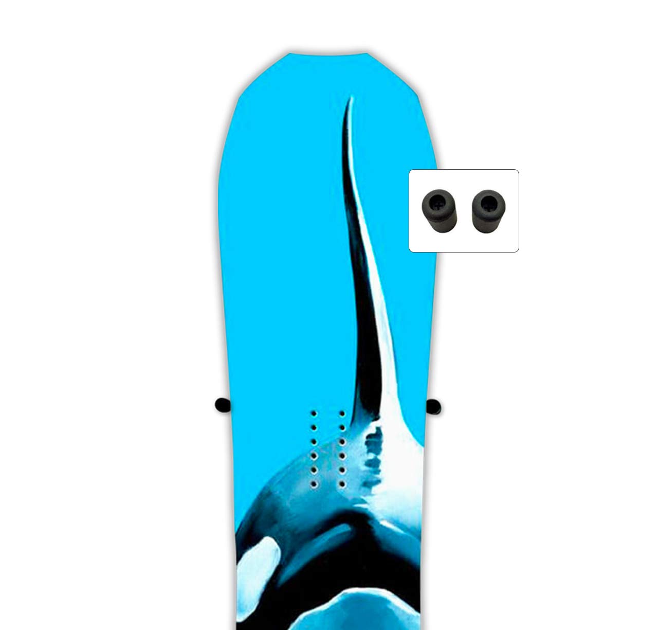 Storeyourboard Cinch Minimalist Snowboard Wall Mount, Indoor Display Storage Rack (Cinch)
