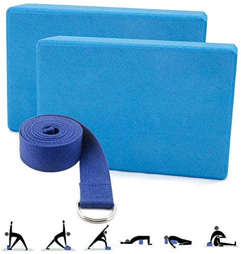 serveuttam Yoga Block (2 PC)  High Density EVA Foam Block to Support and Deepen Poses, Improve Strength and Aid Balance and Fl