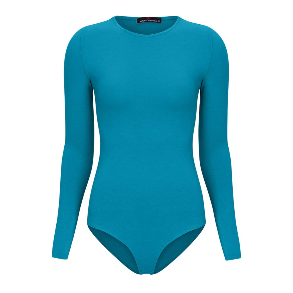 Natural Uniforms Long Sleeve Body Suit (Teal, Xx-Large)