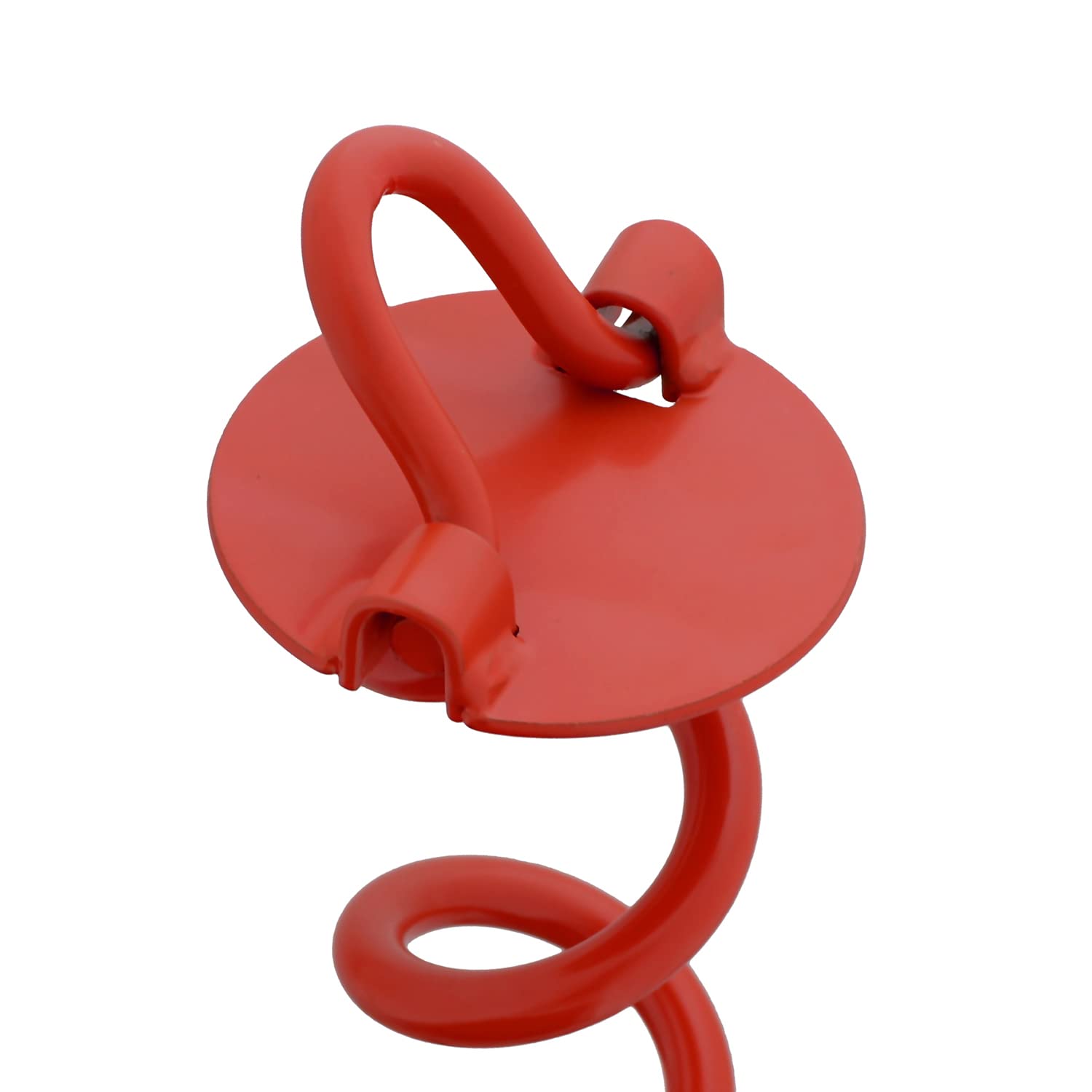 7Penn Ground Anchors Screw In 4 Pack - 16 Inch Red Spiral Dog Leash Ground Anchor Tie Down - Heavy Duty Rv Canopy Stakes For Hig