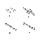 Zonkie Single-Speed Bicycle Chain 1/2 X 1/8 Inch 116 Links