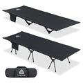 Yougym Campnacht Ultralight Camping Cot With Leg Extenders, Aluminum Lightweight Folding Cot For Adults, Portable Backpacking Co