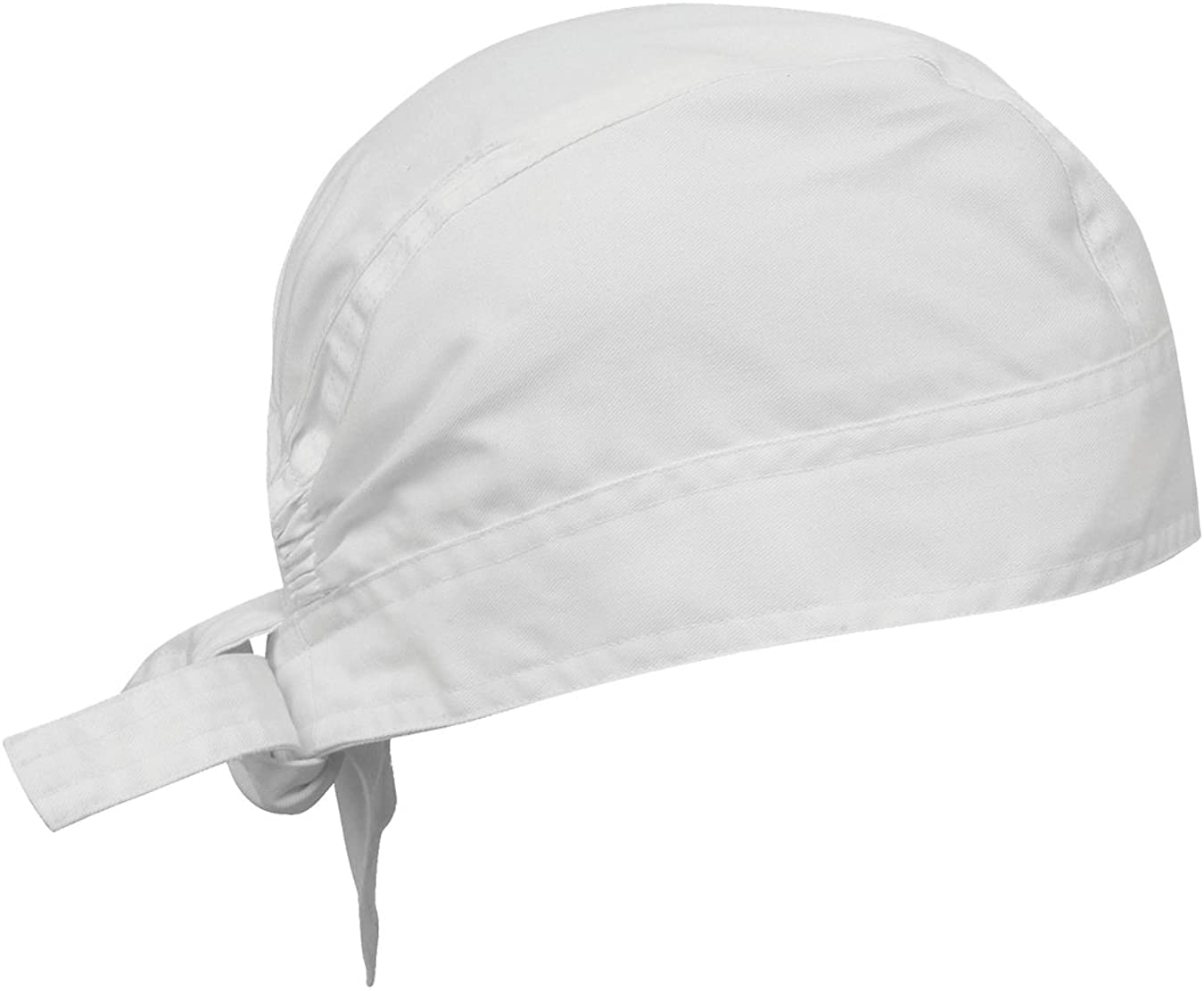 Bismaadh Unisex ChefS Bandana Skull Hat Cap With Sweat Absorbent Soft Fleece White