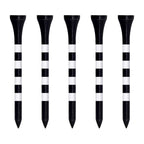 Zivisk Wooden Golf Tees 2-3/4 Inch 100 Count, 2.75'' Long Golf Wood Bamboo Tees(Black,70Mm)