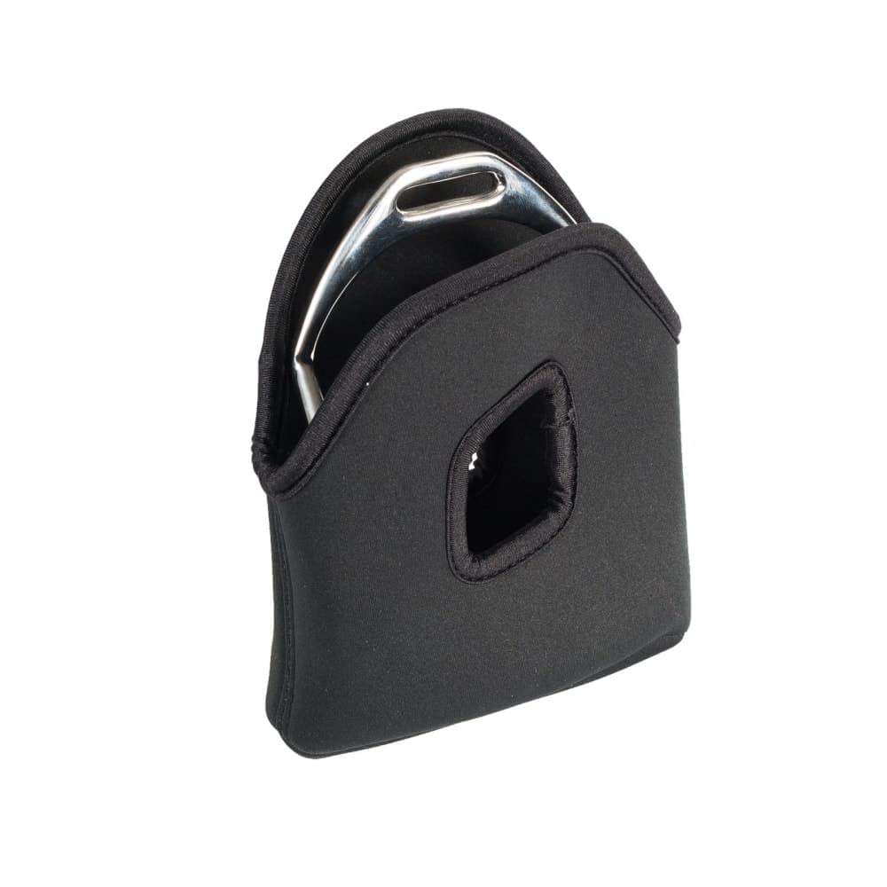 Horze Soft Neoprene 6.3'' X 8'' Stirrup Covers | Protect Your Saddle - Black - One Size