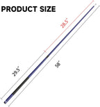 Gse 58'' 2-Piece Fiberglass Graphite Composite Billiard Pool Cue Stick For Men/Women, Billiard Cue Stick For House Or Commercial