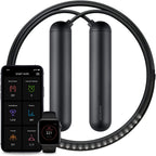 [Tangram Factory] Smart Rope - Led Embedded Jump Rope (Black, Medium)