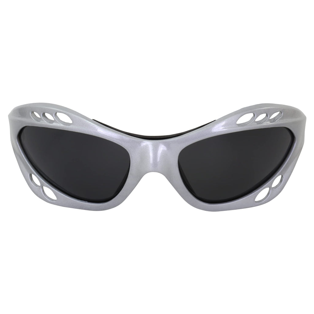 Birdz Eyewear Polarized Goggles Kite Surf Water Sport Surfing, Kayaking, Jetskiing Pwc Personal Water Craft Silver Frame