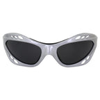 Birdz Eyewear Polarized Goggles Kite Surf Water Sport Surfing, Kayaking, Jetskiing Pwc Personal Water Craft Silver Frame