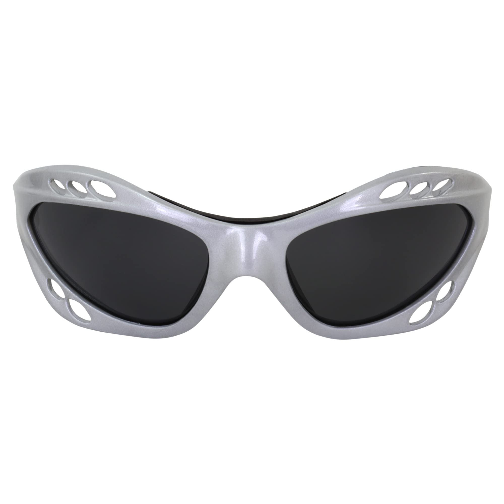 Birdz Eyewear Polarized Goggles Kite Surf Water Sport Surfing, Kayaking, Jetskiing Pwc Personal Water Craft Silver Frame