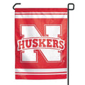 Wincraft NCAA Nebraska Cornhuskers Garden Flag, Team Color, 12x18, 2-Sided