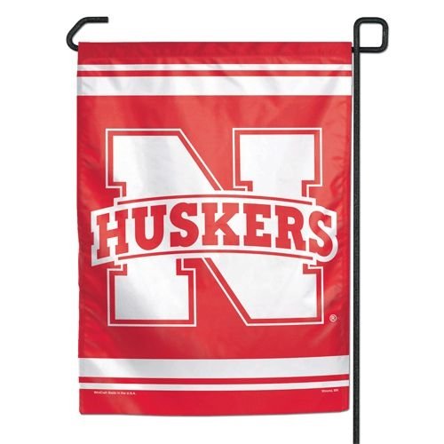 Wincraft NCAA Nebraska Cornhuskers Garden Flag, Team Color, 12x18, 2-Sided