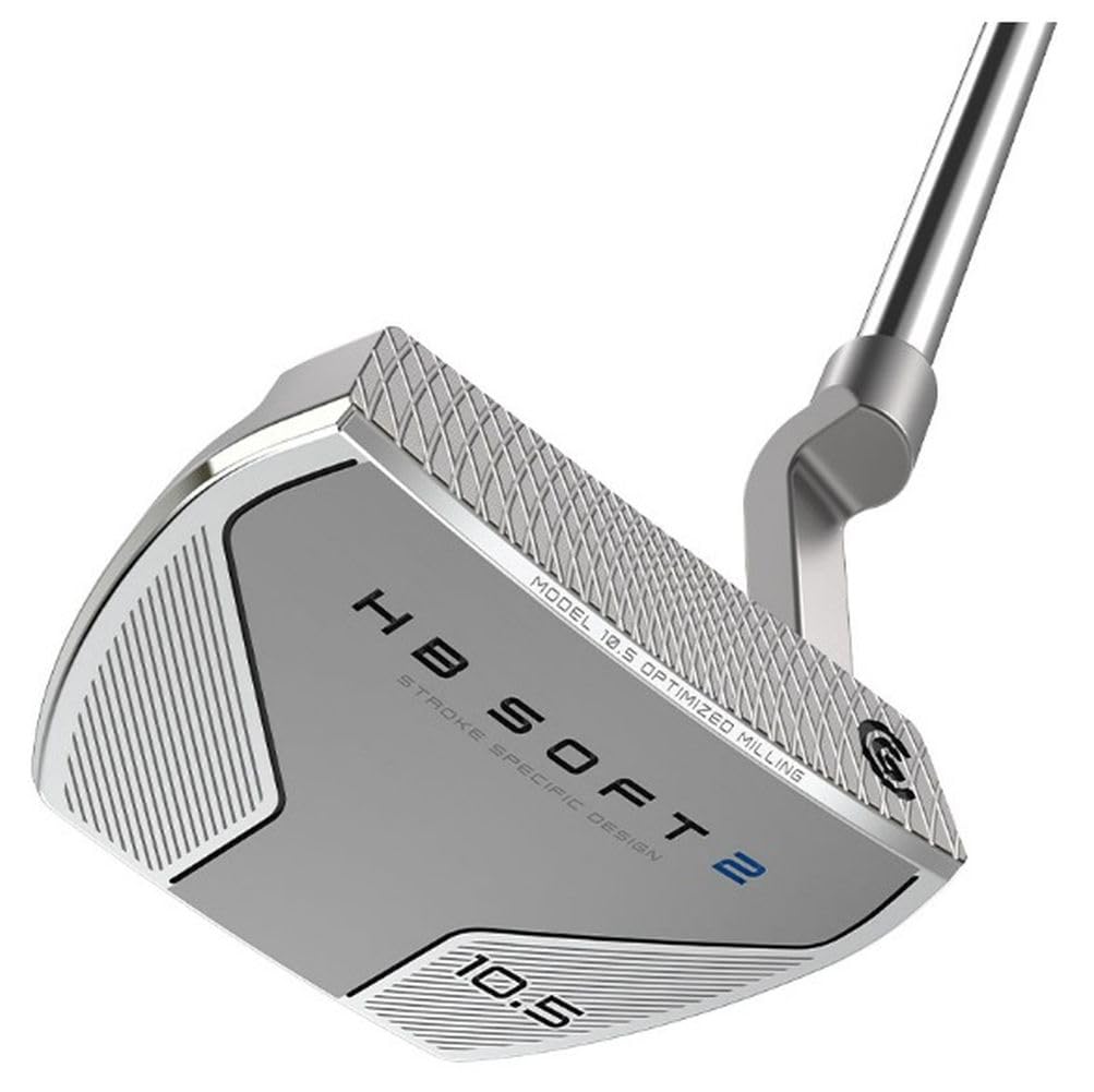 Cleveland Golf HB Soft 2 Putter (Model 10.5), Silver, 34, Plumbers Neck, Right Hand