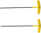 Bondhus 75109 5/32'' Prohold Tip Ball End T-Handle W/Proguard Finish,9.1'',2 Pc