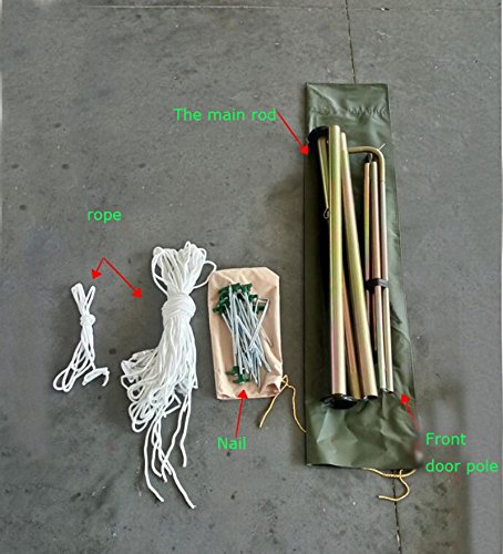 Cotton Outdoor Luxury Canvas Camping Bell Tent Survival Hunting Glamping 16Ft(5M) 8-10 Persons