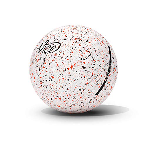 Vice Golf Pro Soft Drip Red 2020 | 12 Golf Balls | Features: 3-Piece Cast Urethane, Soft Feel, High Ball Flight Stability | Prof